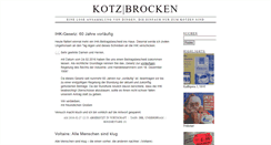Desktop Screenshot of kotzbrocken.com